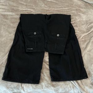 Anthro PILCRO High Waisted Black Wide Leg Pants